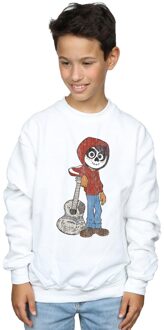 Disney Jongens Coco Miguel Met Gitaar Sweatshirt (Wit) - 3-4J / 98-104cm