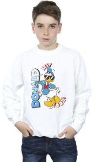 Disney Jongens Donald Duck Cool Sweatshirt (Wit) - 9-11J / 128cm-146cm
