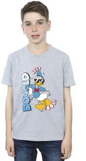 Disney Jongens Donald Duck Cool T-shirt (Sportgrijs) - maat 5-6J / 110-116cm Lichtgrijs