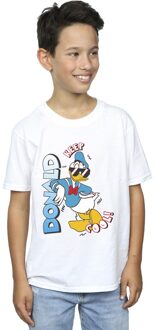 Disney Jongens Donald Duck Cool T-shirt (Wit) - 3-4J / 98-104cm