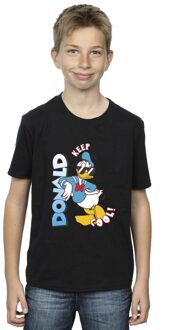 Disney Jongens Donald Duck Cool T-shirt (Zwart)