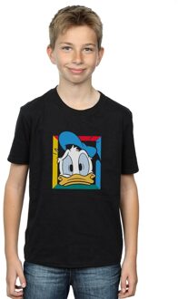 Disney Jongens Donald Duck Paniekerig T-Shirt (Zwart) - maat 7-8J / 122-128cm