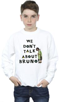 Disney Jongens Encanto We Dont Talk About Bruno Jongens Sweatshirt (Wit) - 3-4J / 98-104cm