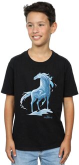 Disney Jongens Frozen 2 Nokk De Watergeest T-Shirt (Zwart) - maat 7-8J / 122-128cm