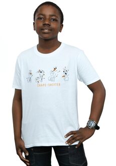 Disney Jongens Frozen 2 Olaf Shape-Shifter T-shirt (Wit) - 9-11J / 128cm-146cm