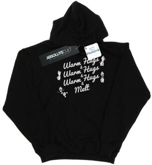 Disney jongens frozen 2 olaf warme knuffels en smelt hoodie Zwart - 152/158