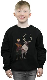 Disney Jongens Frozen 2 Sven en Kristoff Sweatshirt (Zwart) - 9-11J / 128cm-146cm