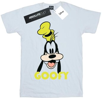 Disney Jongens Goofy Gezicht T-shirt (Wit) - 5-6J / 110-116cm