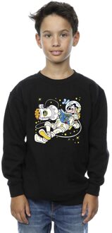 Disney Jongens Goofy Lezen in de Ruimte Sweatshirt (Zwart) - maat 5-6J / 110-116cm
