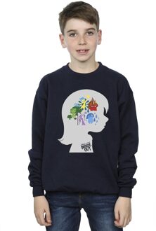 Disney Jongens Inside Out Hoofd Silhouet Sweatshirt (Marineblauw) - maat 12-13J / 152-158cm Navy