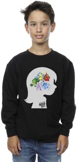 Disney Jongens Inside Out Hoofd Silhouet Sweatshirt (Zwart) - maat 9-11J / 128cm-146cm
