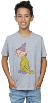 Disney Jongens Klassiek Dopey T-Shirt (Sportgrijs) - maat 9-11J / 128cm-146cm Lichtgrijs