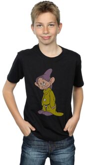 Disney Jongens Klassiek Dopey T-Shirt (Zwart) - maat 9-11J / 128cm-146cm
