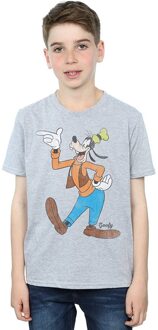 Disney Jongens Klassiek Goofy T-Shirt (Sportgrijs) Lichtgrijs