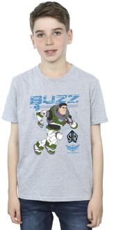 Disney Jongens Lightyear Buzz Run To Action T-Shirt (Sportgrijs) - maat 9-11J / 128cm-146cm Lichtgrijs