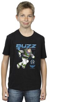 Disney Jongens Lightyear Buzz Run To Action T-Shirt (Zwart) - 5-6J / 110-116cm