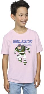 Disney Jongens Lightyear Buzz Sprong naar Actie T-Shirt (Baby Roze) - maat