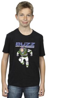 Disney Jongens Lightyear Buzz Sprong naar Actie T-Shirt (Zwart) - maat 3-4J / 98-104cm