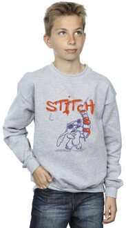 Disney Jongens Lilo & Stitch Ice Creams Sweatshirt (Sportgrijs) - maat 9-11J / 128cm-146cm Lichtgrijs
