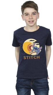 Disney Jongens Lilo & Stitch Summer Waves T-shirt (Marineblauw) - maat 9-11J / 128cm-146cm Navy