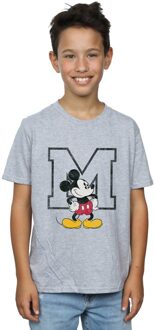 Disney Jongens Mickey Mouse Classic M T-Shirt (Sportgrijs) Lichtgrijs - 12-13J / 152-158cm