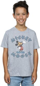 Disney Jongens Mickey Mouse Dash T-Shirt (Sportgrijs) - maat Lichtgrijs