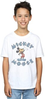 Disney Jongens Mickey Mouse Dash T-Shirt (Wit) - maat 3-4J / 98-104cm