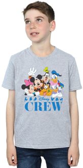 Disney Jongens Mickey Mouse Disney Vrienden T-shirt (Sportgrijs) - maat 7-8J / 122-128cm Lichtgrijs