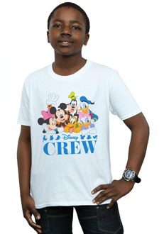 Disney Jongens Mickey Mouse Disney Vrienden T-shirt (Wit) - 9-11J / 128cm-146cm