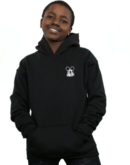 Disney Jongens Mickey Mouse Dont Speak Breast Print Hoodie (Zwart) - maat 12-13J / 152-158cm