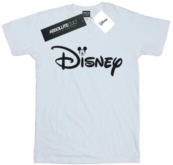 Disney Jongens Mickey Mouse Hoofd Logo T-shirt (Wit) - 3-4J / 98-104cm