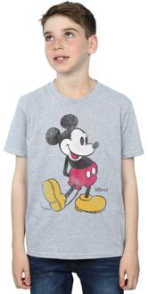 Disney Jongens Mickey Mouse Klassiek Kick T-shirt (Sportgrijs) Lichtgrijs - 12-13J / 152-158cm