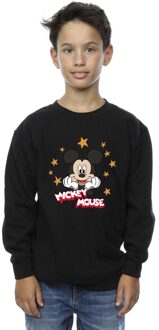 Disney Jongens Mickey Mouse Sterren Sweatshirt (Zwart)