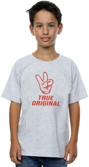 Disney Jongens Mickey Mouse True Original T-Shirt (Sportgrijs) Lichtgrijs