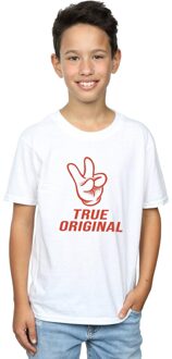 Disney Jongens Mickey Mouse True Original T-Shirt (Wit) - 9-11J / 128cm-146cm