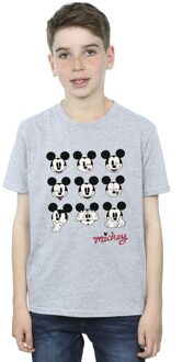 Disney Jongens Mickey Mouse Veel gezichten T-Shirt (Sportgrijs) Lichtgrijs - 9-11J / 128cm-146cm