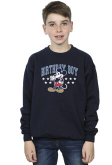 Disney Jongens Mickey Mouse Verjaardags Sweatshirt (Marineblauw) Navy - 9-11J / 128cm-146cm