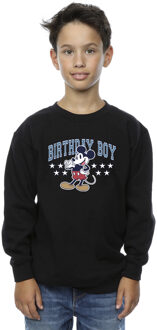 Disney Jongens Mickey Mouse Verjaardags Sweatshirt (Zwart) - maat 5-6J / 110-116cm