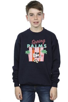 Disney Jongens Minnie Mouse Lentepalmen Sweatshirt (Marineblauw) - maat 12-13J / 152-158cm Navy
