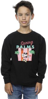 Disney Jongens Minnie Mouse Lentepalmen Sweatshirt (Zwart) - 12-13J / 152-158cm