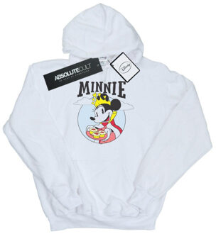 Disney jongens minnie mouse queen hoodie Wit - 140/146