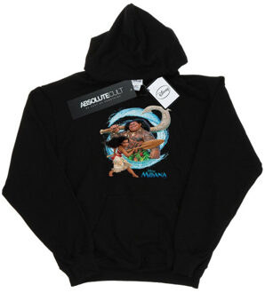 Disney jongens moana en maui wave hoodie Zwart - 140/146