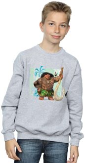 Disney Jongens Moana Maui Sweatshirt (Sportgrijs) Lichtgrijs - 9-11J / 128cm-146cm