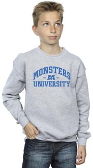 Disney Jongens Monsters University Logo Sweatshirt (Sportgrijs) - maat Lichtgrijs