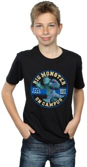 Disney Jongens Monsters University Monster On Campus T-Shirt (Zwart) - maat