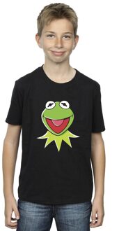 Disney Jongens Muppets Kermit Hoofd T-Shirt (Zwart) - 7-8J / 122-128cm