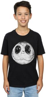 Disney Jongens Nightmare Before Christmas Jack Moon Gezicht T-Shirt (Zwart) - 7-8J / 122-128cm