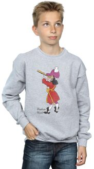 Disney Jongens Peter Pan Klassiek Kapitein Haak Sweatshirt (Sportgrijs) Lichtgrijs - 5-6J / 110-116cm