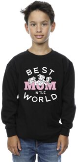 Disney Jongens Sweatshirt 101 Dalmatiërs Beste Moeder Ter Wereld (Zwart) - 12-13J / 152-158cm