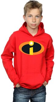 Disney Jongens The Incredibles Costume Logo Hoodie (Rood) - 5-6J / 110-116cm